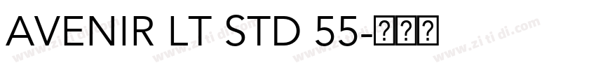 AVENIR LT STD 55字体转换
